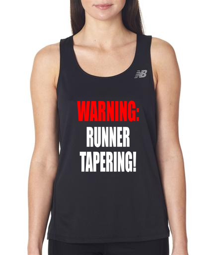Running - Runner Tapering - NB Ladies Black Singlet